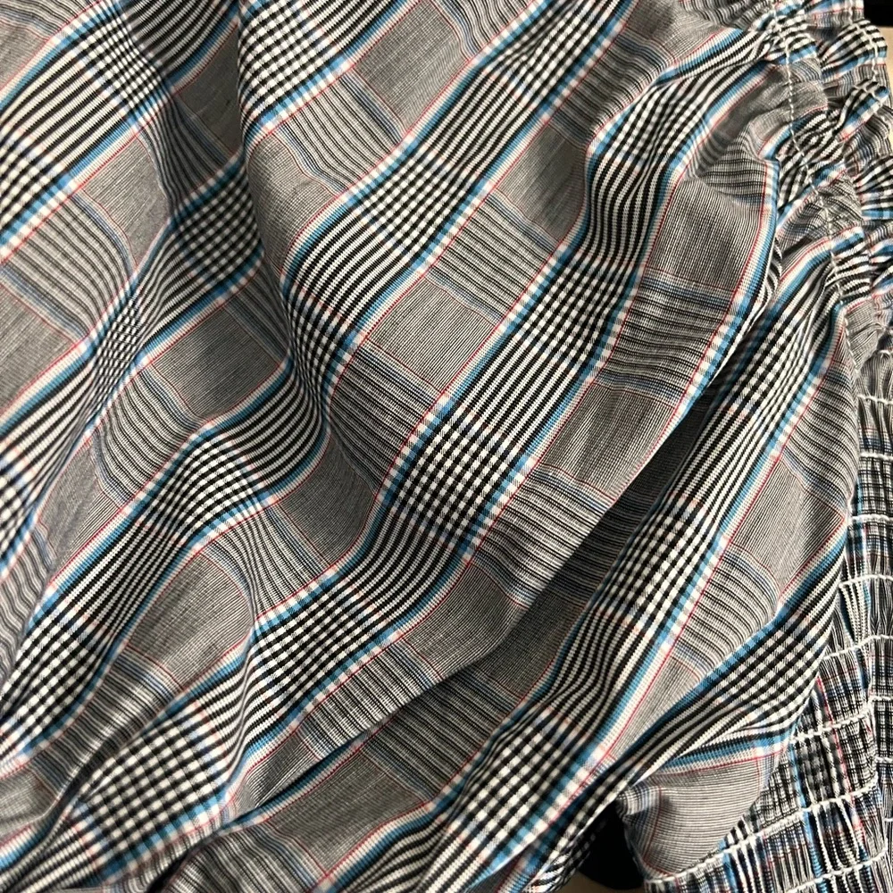 Hill House Athena Puff Sleeve Dress, Tai Check Medium - Picture 4 of 5